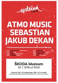 SEBASTIAN & ATMO MUSIC & JAKUB DĚKAN na společném koncertě ve ŠKODA Muzeu!